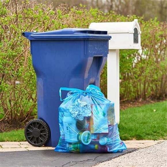 Hefty Blue Trash Bags, Blue, 13 Gallon, 60 Count - Picture 6 of 7